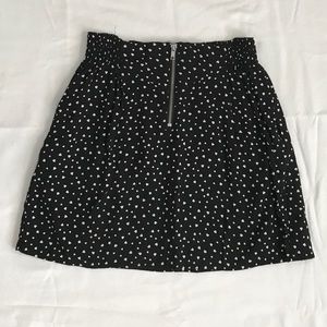 Heart Patterned Skirt with Zipper